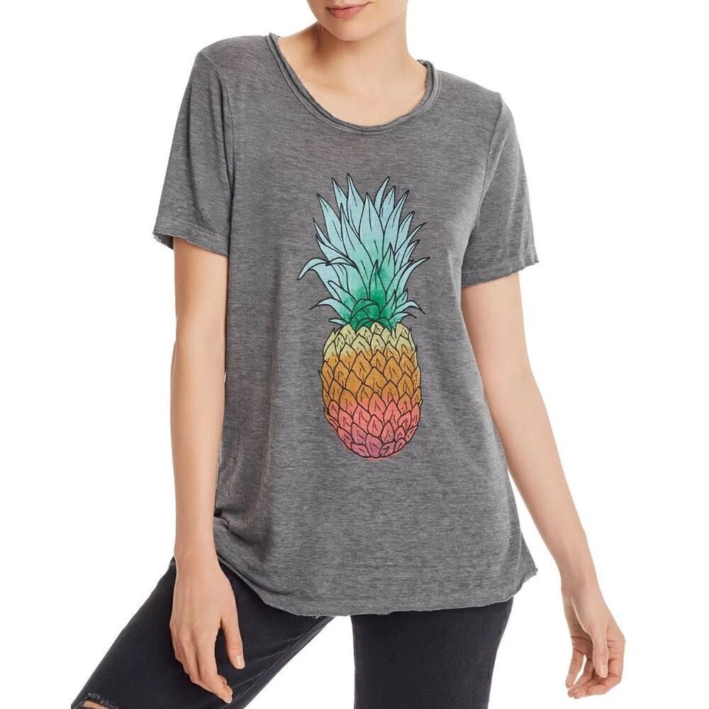 Chaser Pineapple Grey Graphic Tee Shirt - Small